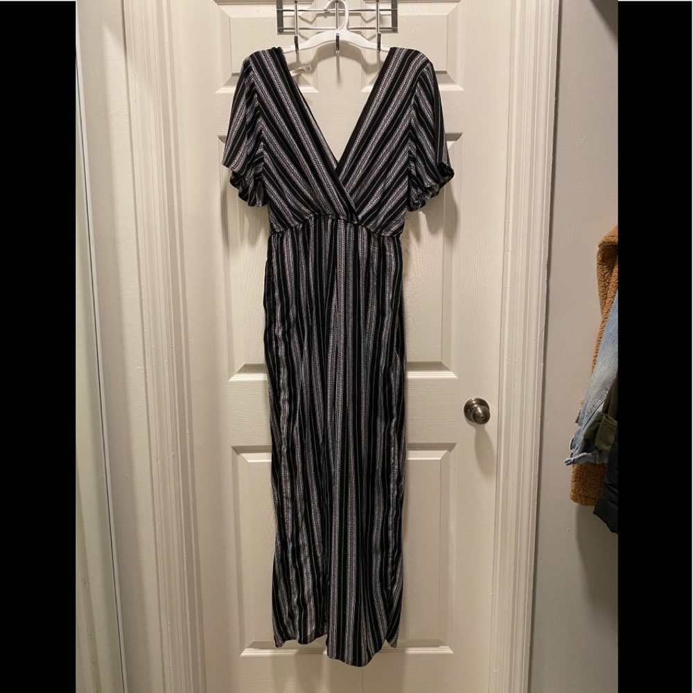 Black and white jumpsuit